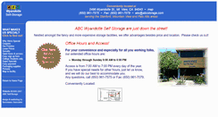 Desktop Screenshot of abcstorage.com